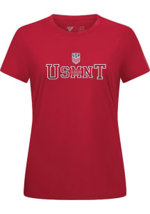 Levelwear USMNT Womens Red Anthem Journey Short Sleeve T-Shirt