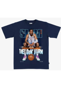 Jalen Williams Oklahoma City Thunder Navy Blue SLAM 258 Short Sleeve Fashion Player T Shirt