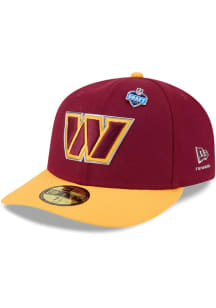 New Era Washington Commanders Mens Burgundy 2026 NFL Draft 59FIFTY Fitted Hat