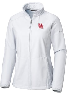 Columbia Houston Cougars Womens White Heat Seal Kruser Ridge Light Weight Jacket