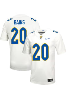 Kavir Bains  Nike Pitt Panthers White Football Football Name And Number Football Jersey