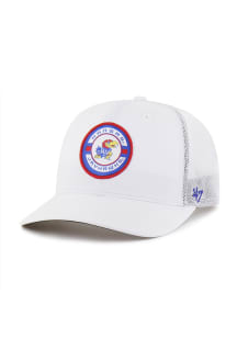 47 Kansas Jayhawks Brrr Strand Trucker Adjustable Hat - White