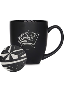 Columbus Blue Jackets Primary Bistro Ceramic Mug - Black