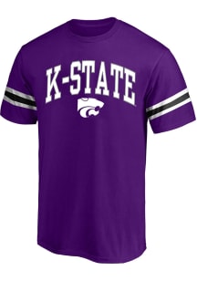 K-State Wildcats Mens Purple Arm Piece Knit Big and Tall T-Shirt