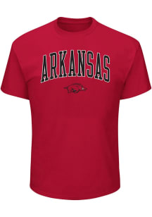 Arkansas Razorbacks Mens Crimson Arch Big and Tall T-Shirt