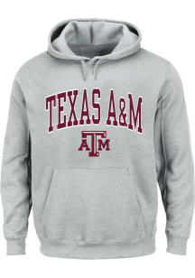 Texas A&M Aggies Mens Grey Arch Big and Tall Hooded Sweatshirt