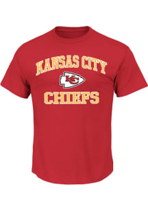 Kansas City Chiefs Mens Red Heart And Soul Graphic Big and Tall T-Shirt