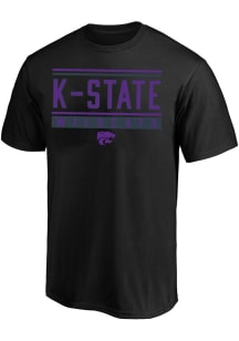 K-State Wildcats Mens Black Pop Print Big and Tall T-Shirt