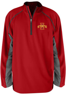 Iowa State Cyclones Mens Cardinal Betty Poly Big and Tall Qtr Zip