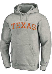 Texas Longhorns Mens Grey Reverse Weave Big and Tall Hooded Sweatshirt