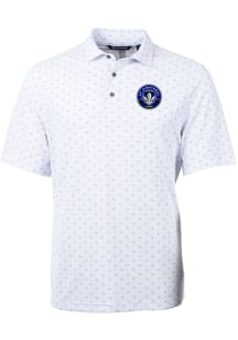 Cutter and Buck Montreal Impact White Virtue Eco Pique Tile Big and Tall Polo