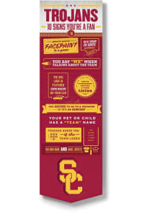 USC Trojans Wall Art Sign - Red