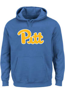 Pitt Panthers Mens Blue Pigment Big and Tall Hooded Sweatshirt