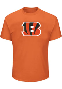 Cincinnati Bengals Mens Orange PRIMARY LOGO Big and Tall T-Shirt