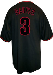 Bryce Harper Philadelphia Phillies Mens Color Pop Big and Tall Player Tee - Black