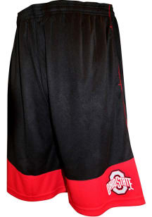 Ohio State Buckeyes Mens Black Contrast Cuff Big and Tall Shorts