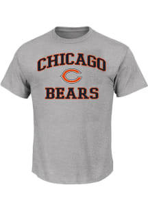 Chicago Bears Mens Grey Heart and Soul Big and Tall T-Shirt