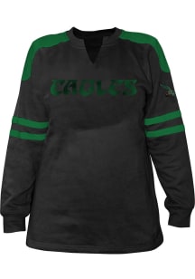 Philadelphia Eagles Womens Black Cut Out LS Tee