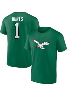 Jalen Hurts Philadelphia Eagles Mens Player Pigment Big and Tall Player Tee - Kelly Green
