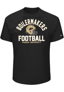 Purdue Boilermakers Mens Black Football Big and Tall T-Shirt