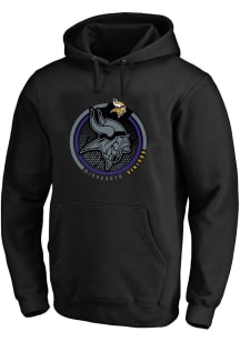 Minnesota Vikings Mens Black Pop Big and Tall Hooded Sweatshirt