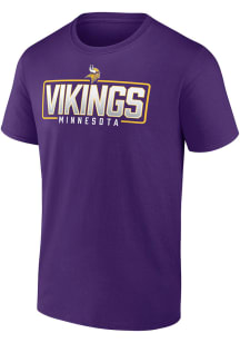 Minnesota Vikings Mens Purple Wordmark Big and Tall T-Shirt