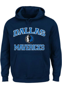 Dallas Mavericks Mens Navy Blue Heart and Soul Big and Tall Hooded Sweatshirt