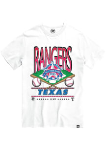 Texas Rangers Mens White Straight Shot Franklin Big and Tall T-Shirt