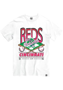 Cincinnati Reds Mens White Straight Shot Franklin Big and Tall T-Shirt