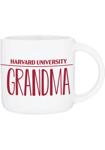 Harvard Crimson 14oz Cora Grandma Ceramic Mug - White