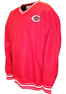 Cincinnati Reds Mens Red Nylon Pullover Big and Tall Light Weight Jacket