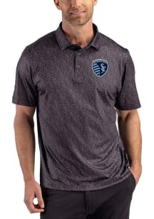 Cutter and Buck Sporting Kansas City Black Pike Fern Big and Tall Polo