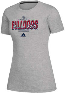 Adidas Fresno State Bulldogs Womens Grey Heat Seal Creator Short Sleeve T-Shirt