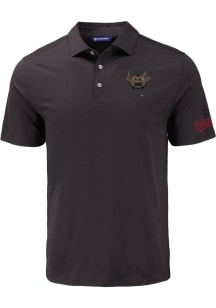 Cutter and Buck Indiana Hoosiers Mens Black Coastline Short Sleeve Polo
