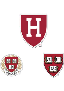 Harvard Crimson Acrylic 3pk Magnet