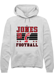 Cj Jones Cincinnati Bearcats Mens White Football NIL Striped Player Hood