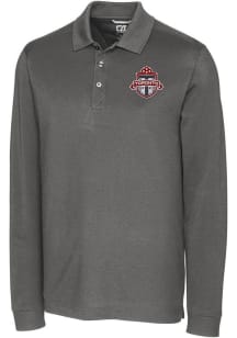 Cutter and Buck Toronto FC Mens Graphite Advantage Long Sleeve Polo Shirt