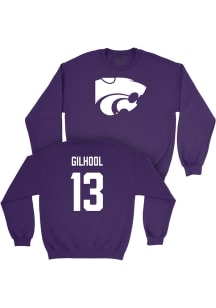Matt Gilhool K-State Wildcats Mens Purple NIL Legacy Player Crew