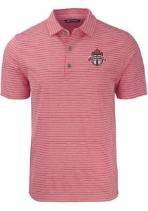 Cutter and Buck Toronto FC Red Forge Heather Stripe Big and Tall Polo