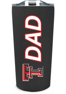 Texas Tech Red Raiders 18oz Soft Touch Dad Stainless Steel Tumbler - Black