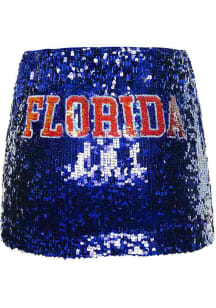 Hype and Vice Florida Gators Womens Blue Sequin Skirt