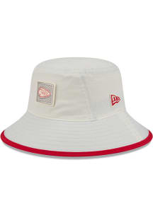New Era Kansas City Chiefs White 2026 NFL Training Camp Sport Mens Bucket Hat