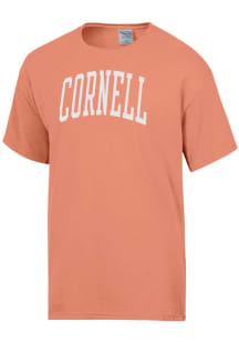 ComfortWash Cornell Big Red Orange Garment Dyed Design Short Sleeve T Shirt