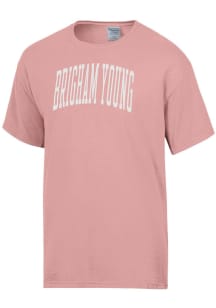 ComfortWash BYU Cougars Pink Garment Dyed Short Sleeve T Shirt