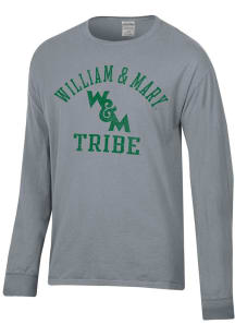 ComfortWash William & Mary Tribe Charcoal Garment Dyed Long Sleeve T Shirt