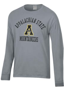ComfortWash Appalachian State Mountaineers Charcoal Garment Dyed Long Sleeve T Shirt