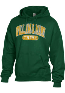 ComfortWash William & Mary Tribe Mens Green Garment Dyed Long Sleeve Hoodie