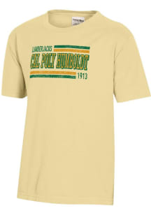 ComfortWash Cal Poly Humboldt Lumberjacks Youth Yellow Garment Dyed Short Sleeve T-Shirt