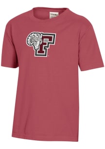 ComfortWash Fordham Rams Youth Crimson Garment Dyed Short Sleeve T-Shirt