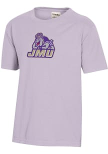 ComfortWash James Madison Dukes Youth Lavender Garment Dyed Short Sleeve T-Shirt